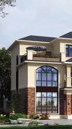 农村12米面宽2层半这个户型就挺好