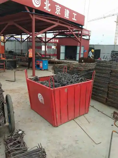 建筑工地塔机料斗四方钢筋斗垃圾斗吊斗渣土斗漏斗四方砖斗