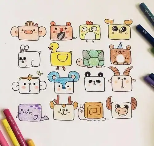 简笔画 简单小物件 可爱