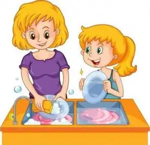 帮妈妈洗碗看图写话