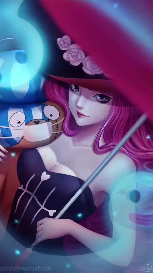 动漫海贼王美女佩罗娜竖屏2k手机壁纸集(2)