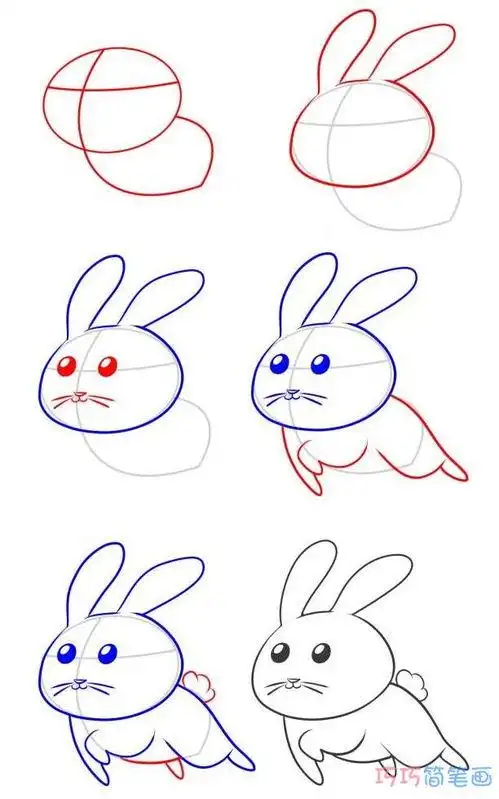 怎么画兔子简单画法