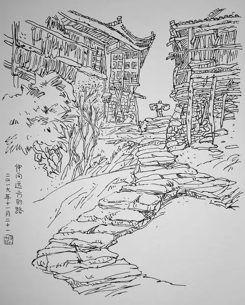 钢笔画临摹1(2019.9.19-3.18)