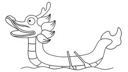 卡通龙舟简笔画