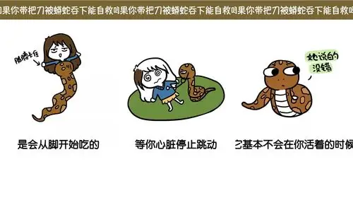 老奶奶差点被蟒蛇吞了幸好小伙赶到救了她,感恩送他一本武功秘籍