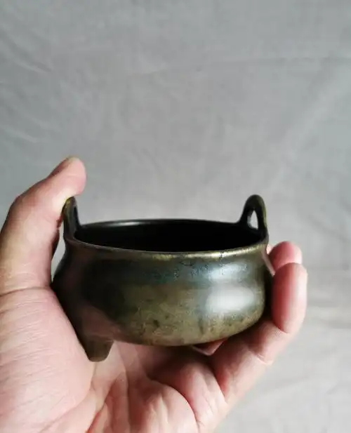 清早期大明宣德年制款铜香炉