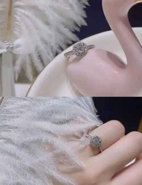 【莱绅通灵】蓝色火焰钻戒 吊坠 蓝色火焰切工是比利时570年切割史上