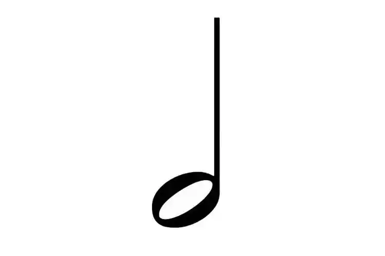 由一条符干和一个空心符头组成的音符叫"二分音符",2拍,全音符的1