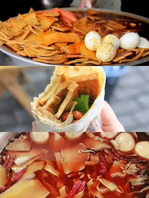 当然,卷豆腐片,鸡蛋,葱花荆芥其实都是常规操作,烙馍卷酥肉也是襄城的