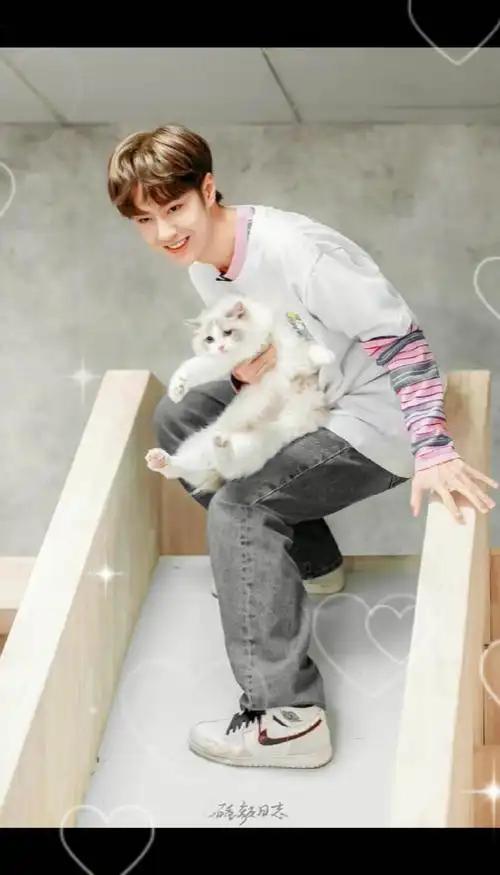 王一博#这个抱猫的男孩纸是不是帅