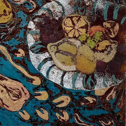 静物漆画|纯艺术|绘画|kangkang1007 - 原创作品 - 站酷 (zcool)