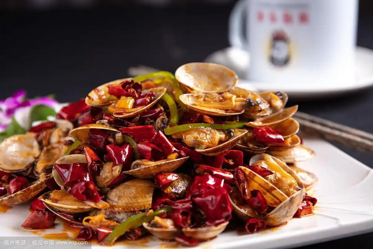 香辣花蛤辣炒蛤蜊