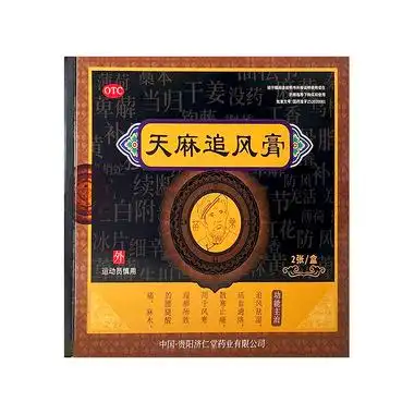 济仁堂 天麻追风膏 15gx2张/盒