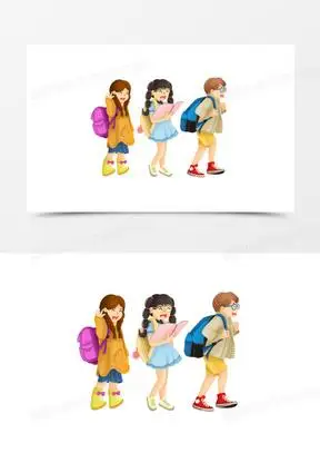 小学生卡通图片素材