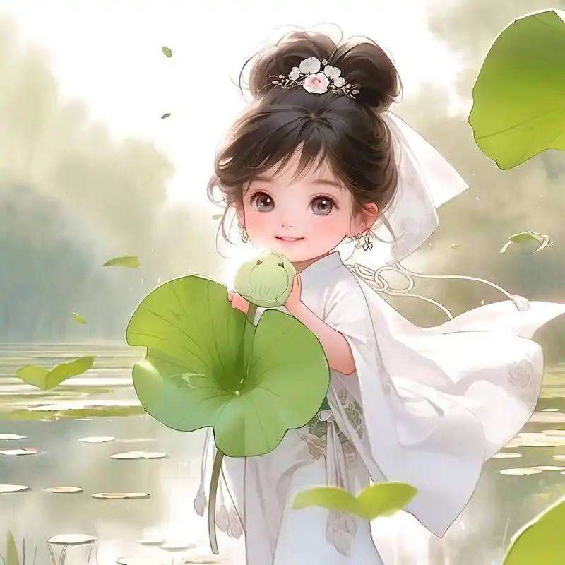 撒欢小萌娃可爱q版头像来啦 今天做个快乐的小丫头!