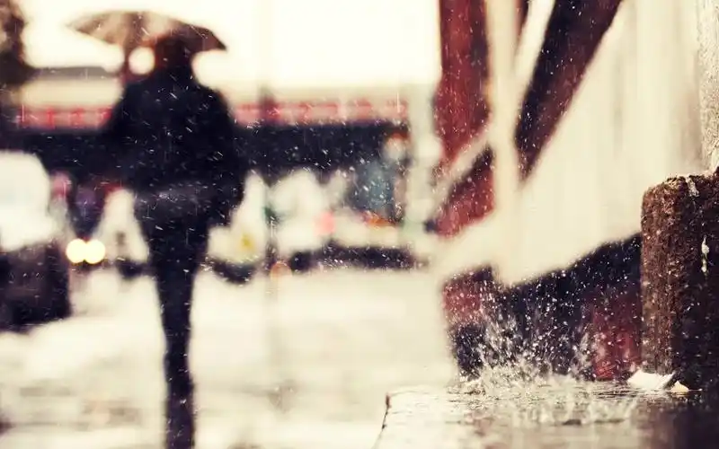 一个人雨中打伞孤单背影伤感图片,高清壁纸,图片,时光记忆-回车桌面