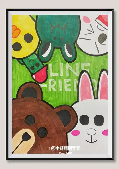 画画  #画画的日常  #少儿创意美术  #装饰画  #简笔画教程  #简笔画