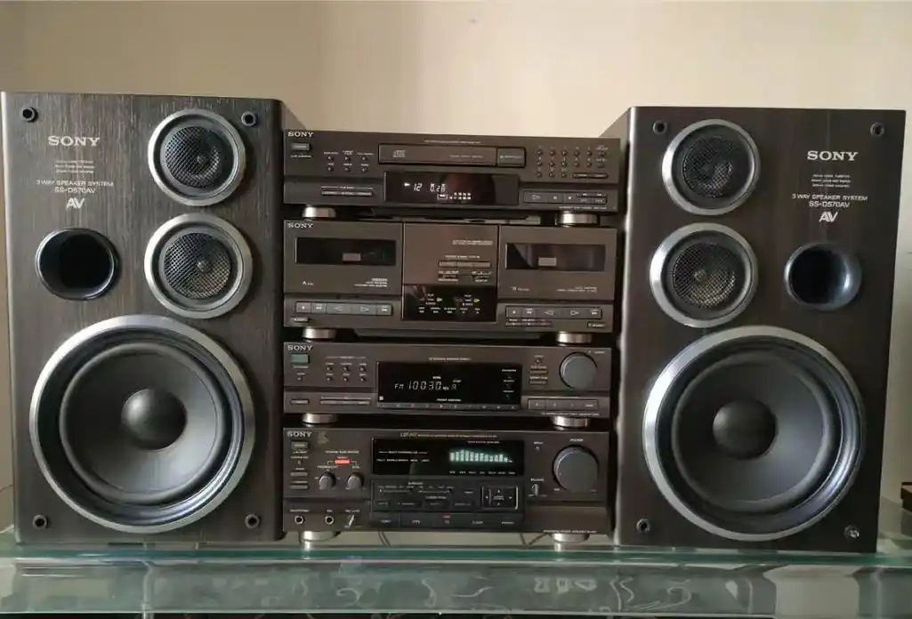 日产索尼lbt-a57组合音响.3分频8寸大低音喇叭.机器所 - 抖音