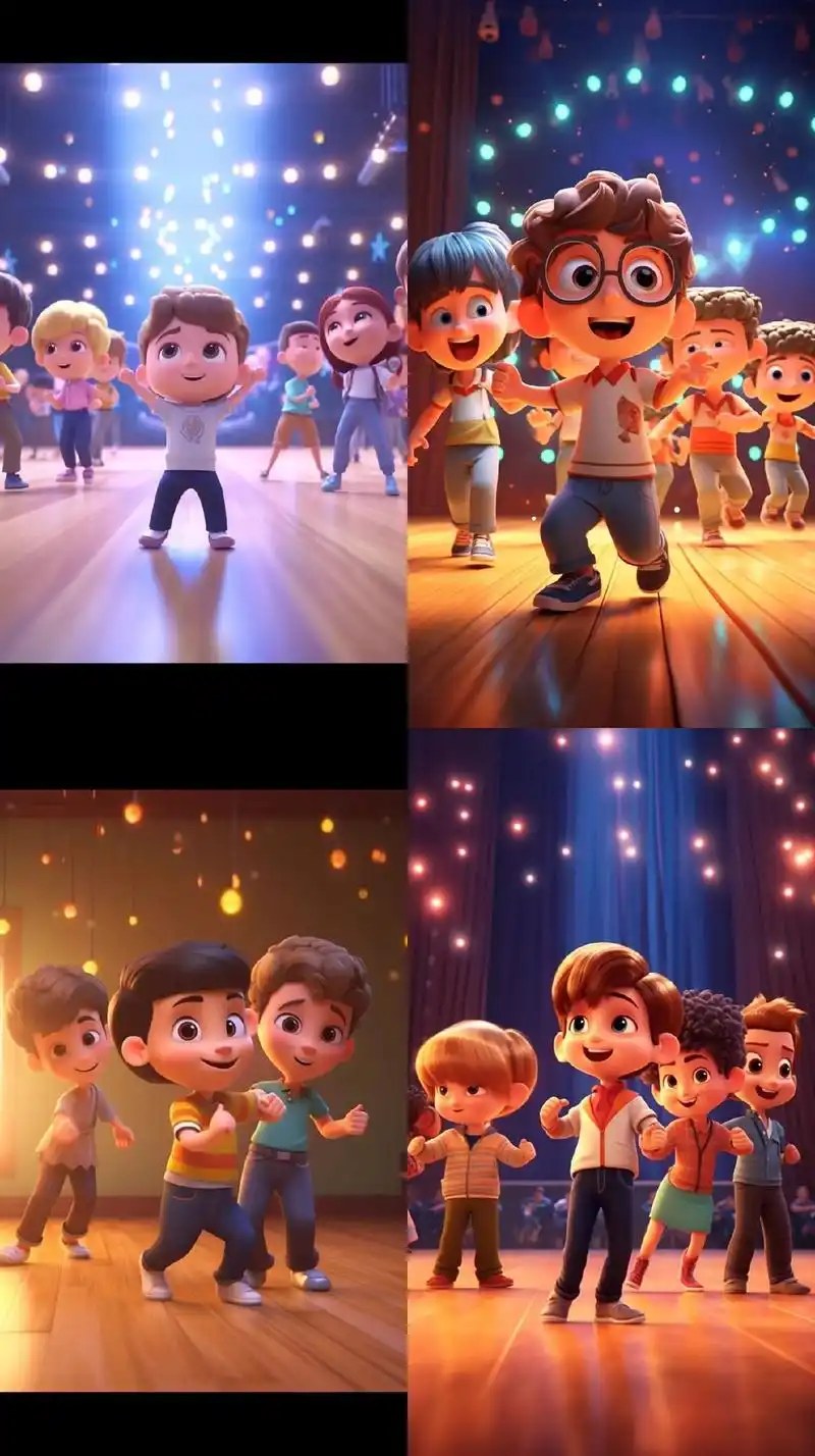 快乐六一.你家小宝是不是像这样在舞台上唱歌跳舞呐#童年动画  - 抖音