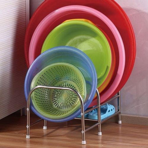 四运304不锈钢脸盆架浴室落地脸盆收纳架卫生间盆架宝宝洗澡盆置物架