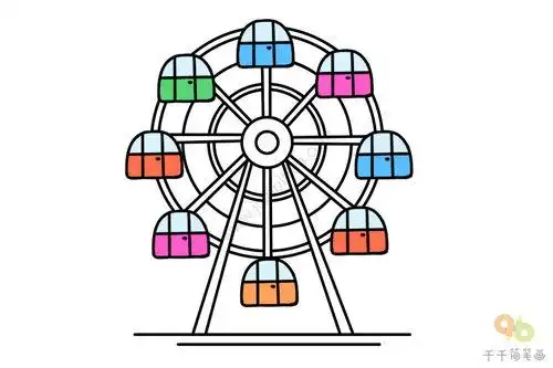 摩天轮简笔画摩天轮简笔画儿童
