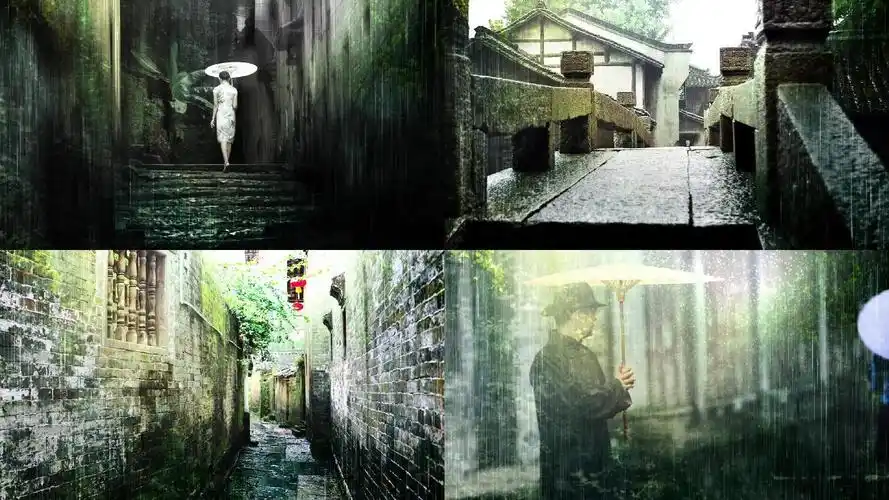 雨巷-戴望舒_1920x1080_高清视频素材下载(编号:2678496)_舞台背景_光