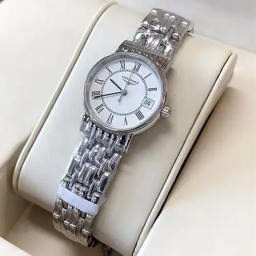 浪琴longinesl43194116瑰丽系列石英精钢手表女