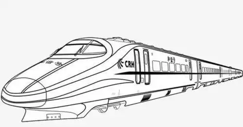 高铁简笔画简单带颜色高铁简笔画简单带颜色涂色