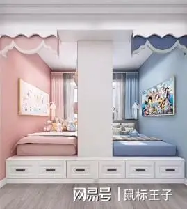 一儿一女儿童房装修108㎡一房改两房空间的运用很聪明