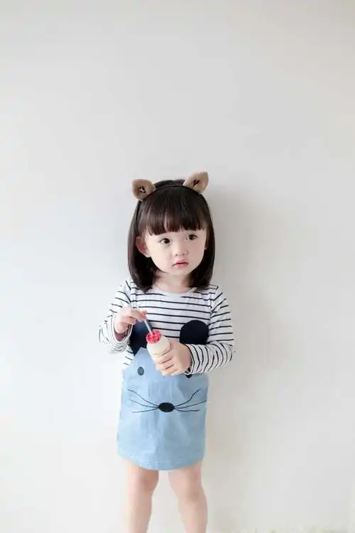 女童裙子春秋装1-3岁4一5周岁2女宝宝公主裙牛仔裙春装女孩连衣裙