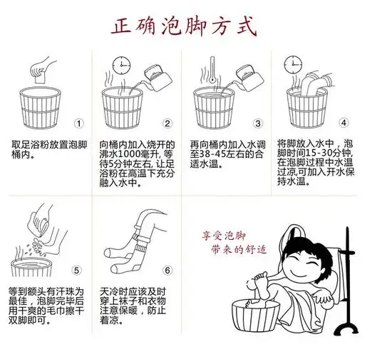 泡脚步骤
