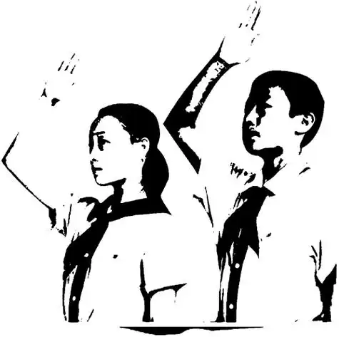 小学生敬礼简笔画