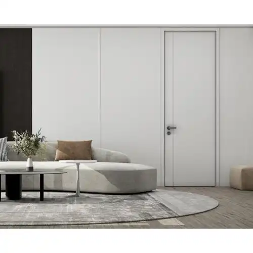 展志天华木门室内门卧室门隔音实木复合房门现代简约免漆sg002p