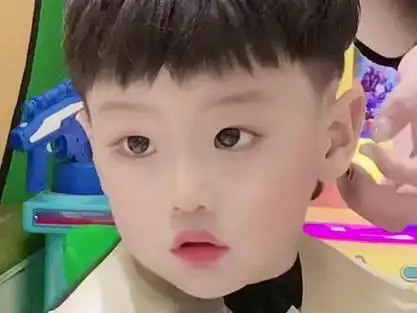 服帖头发,头发长度10厘米以上,儿童发型设计,童年不同样,就来小儿郎