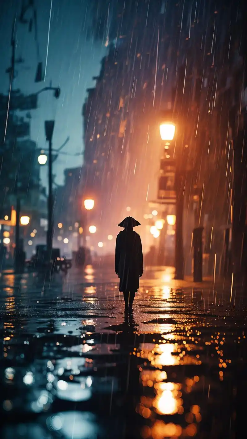 孤独雨中人9715壁纸精选
