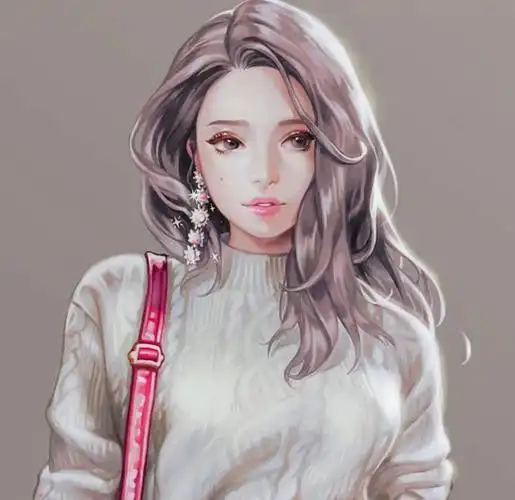 手绘女生头像-堆糖,美好生活研究所