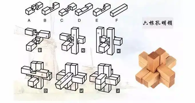福利到中国魔方鲁班锁图解大全一分钟搞定熊孩子附视频