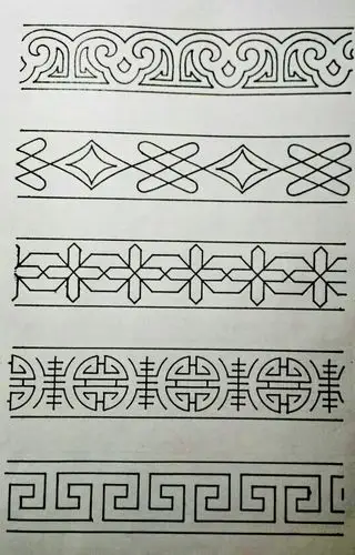 美术中的节奏(二方连续纹样)