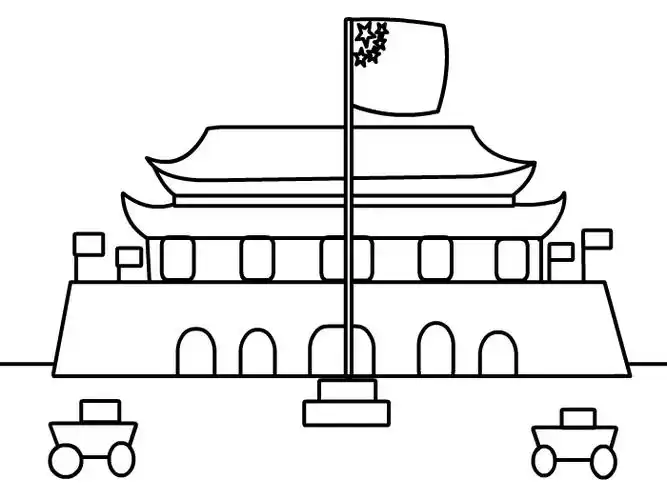 我的祖国怎么画 我的祖国儿童画 我和我的祖国简笔画-养娃家
