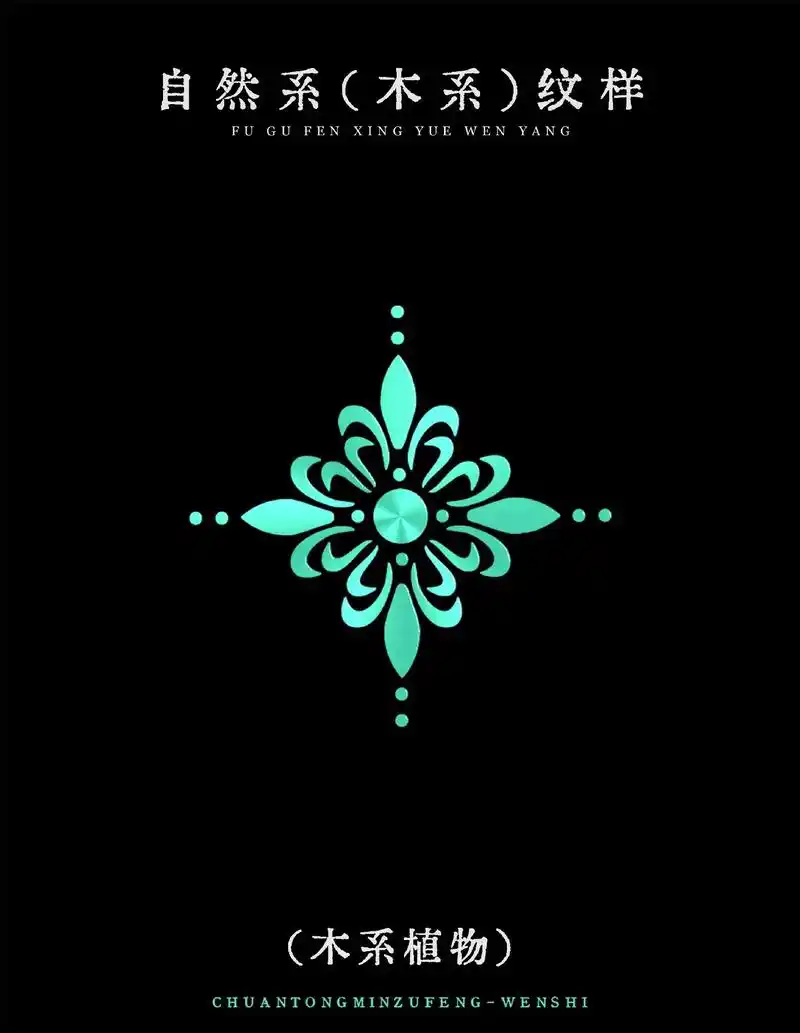 复古风木系植物纹样-花草设计.自然系木系植物装饰图,采用卷草 - 抖音