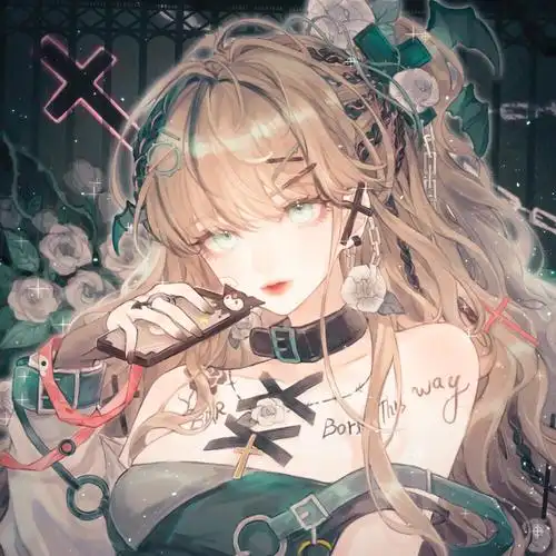 哥特风女生头像,闺蜜头像