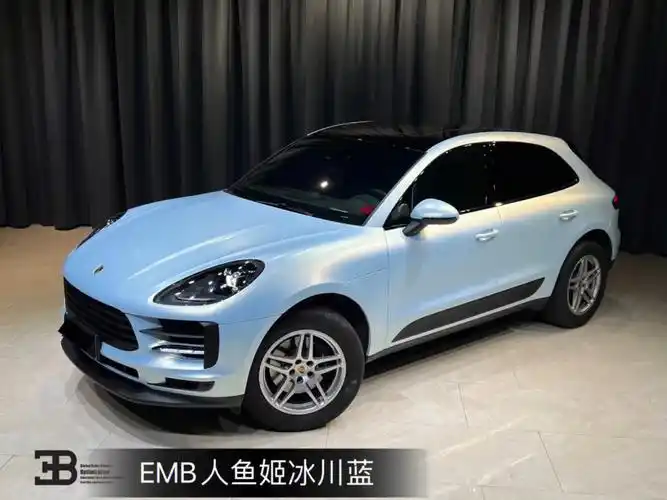 灵动的保时捷玛卡人鱼姬冰川蓝