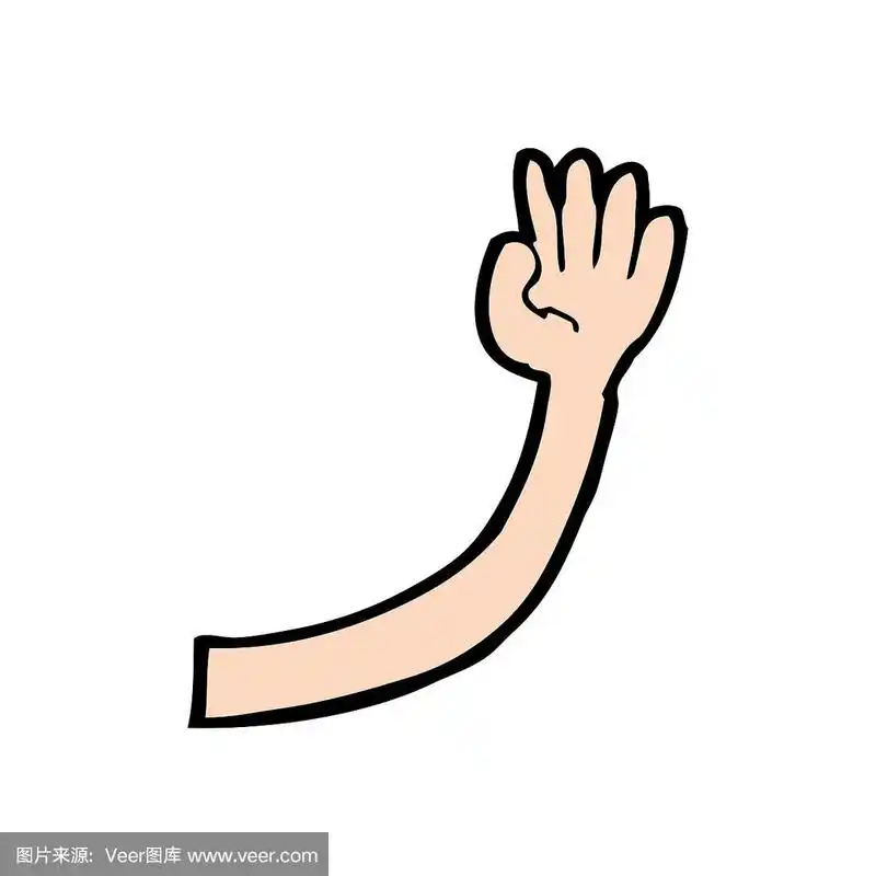 卡通的手臂