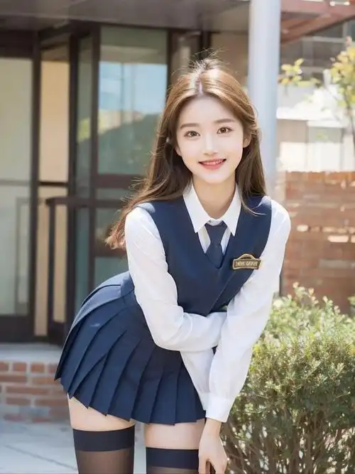 美女青春风采校园女神惊艳亮相甜美学生制服穿搭展现青春无敌魅力