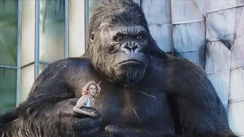 大猩猩金刚爱上了美女暴揍大恐龙