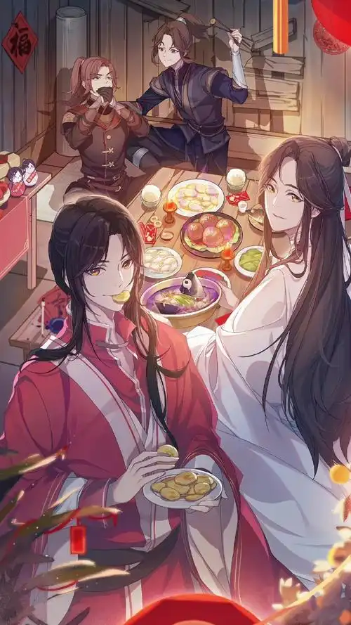 天官赐福##花怜#无水印官方图,每一张都可以做壁纸背景抱图吱