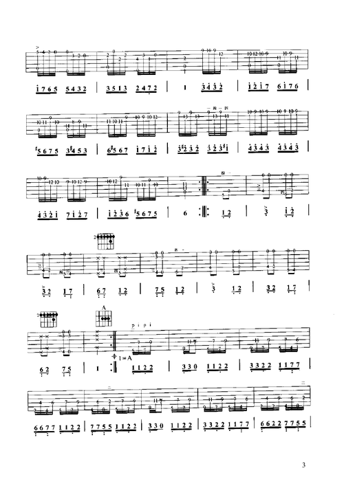 土耳其进行曲 吉他类 古典