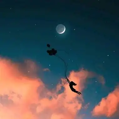 最美动漫背影女生头像漂亮的星空是如此的动人