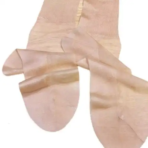 上海牡丹丹牌卡布布隆罗文宽口老式锦纶丝袜中筒袜