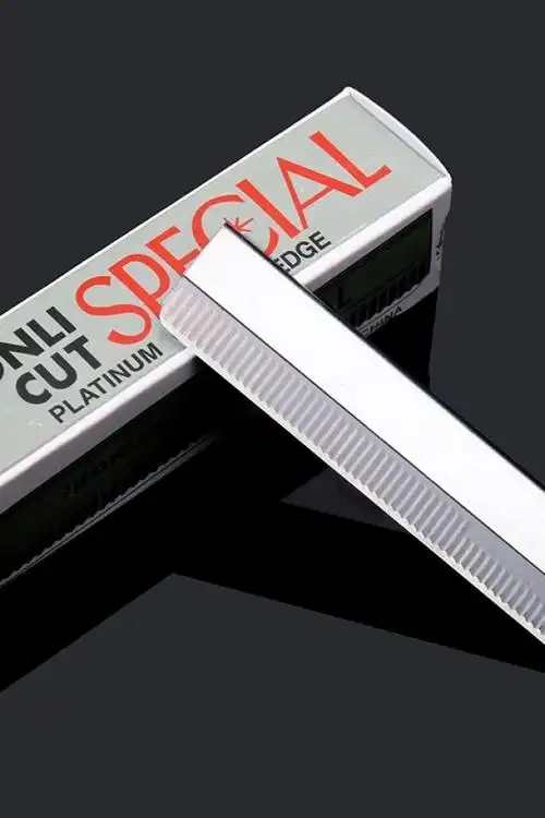 影楼化妆师专用羽毛牌修眉刀片不锈钢刮眉刀眉毛刀片10片